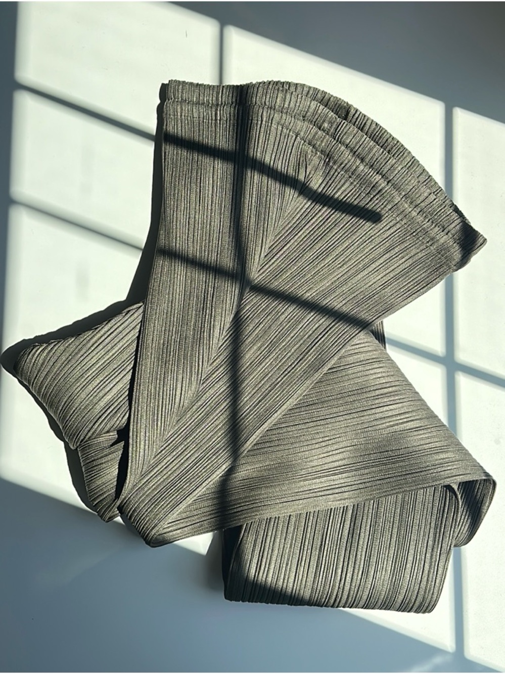 Issey Miyake Please Please Pants in Olive